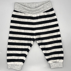 Jogging HyM Talle 4-6 meses plush rayas negro gris (35 cm largo) - comprar online