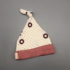 Set Little Akiabara Talle 3 meses algodón color crudo lunares circulos rayas (gorro y ranita 30 cm largo) - tienda online