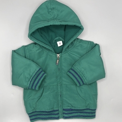 Campera Yamp Talle 6 meses inflable verde rayas azul (interior micropolar) - comprar online