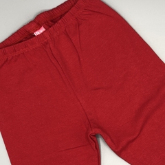 Legging NUEVO Talle 6-9 meses Largo 39cm - rojo liso - cintura angosta - comprar online