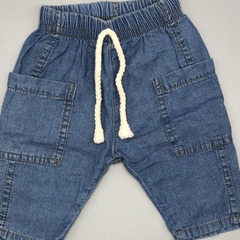 Segunda Selección - Jegging Cheeky Talle XS (0-3 meses) jean fino celeste bolsillos (28 cm largo) - comprar online