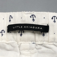 Segunda Selección - Short Little Akiabara Talle 6 meses lino blanco anclas - Baby Back Sale SAS