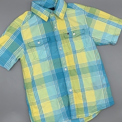 Camisa Tommy Hilfiger Talle 6-7 años cuadrille verde amarillo - comprar online