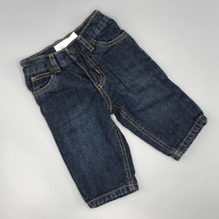 Jeans Carters Talle 6 meses azul oscuro (interior lanilla cuadrillé rojo - 34 cm largo)