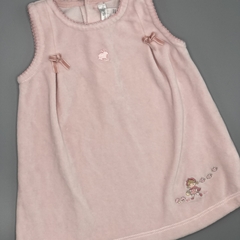 Vestido Baby Cottons Talle 6 meses plush rosa moñotos delanteros - comprar online