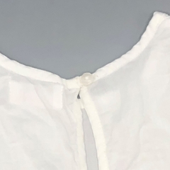 Segunda Selección - Vestido Zara Talle 9-12 meses fibrana blanco volados broderie - tienda online