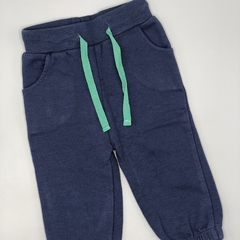 Jogging Opaline Talle 3 meses algodón azul oscuro bolsillo verde (38 cm largo) - comprar online
