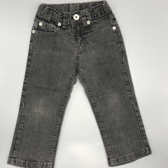 Segunda Selección - Jeans Paula Cahen D Anvers Talle 2 años gris bordado bolsillo (49 cm largo) - comprar online