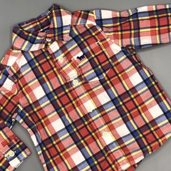 Camisa Carters Talle 6 meses cuadrillé - azul rojo - comprar online