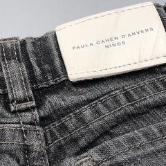 Segunda Selección - Jeans Paula Cahen D Anvers Talle 2 años gris bordado bolsillo (49 cm largo) - comprar online