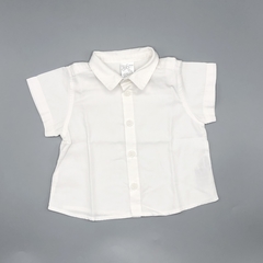 Camisa Grisino Talle 3-6 fibrana blanca lisa