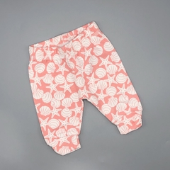 Legging First Impressions Talle NB (0 meses) algodón rosa caracolas estrellas de mar blancas