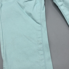 Segunda Selección - Pantalón Yamp Talle 12 meses gabardina celeste lazo rayas (42 cm largo) - tienda online