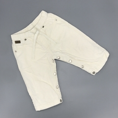 Segunda Selección - Pantalón Minimimo Talle L (9-12 meses) corderoy beige interior algodón abotonado (41 cm largo)