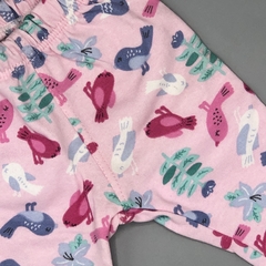 Legging NUEVO Talle 0 meses rosa pajaritos - Largo 30cm - comprar online