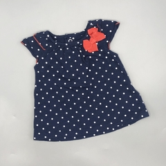 Remera Carters Talle 0-3 meses lunares moño