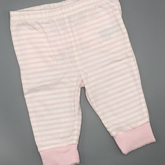 Legging Juicy Couture Talle 0-3 meses algodón rayas rosa blanco moño (31 cm largo) - comprar online