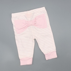 Legging Juicy Couture Talle 0-3 meses algodón rayas rosa blanco moño (31 cm largo) en internet