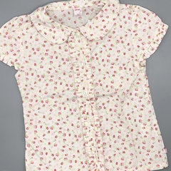 Camisa Yamp Talle 6 años blanco florcitas - comprar online