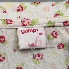 Camisa Yamp Talle 6 años blanco florcitas - Baby Back Sale SAS