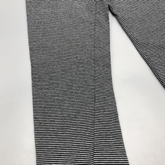 Segunda Selección - Legging Old Navy Talle 10-12 años algodón rayas negro blanco (66 cm largo) - comprar online