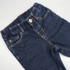 Jeans NUEVO HyM Talle 6-9 meses azul oscuro costura marrón (42 cm largo) - comprar online