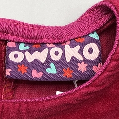 Vestido Owoko Talle 4 (18 meses) rosa gamuzado - flores - Baby Back Sale SAS