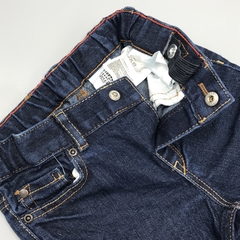Jeans NUEVO HyM Talle 6-9 meses azul oscuro costura marrón (42 cm largo) en internet
