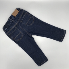 Jeans NUEVO HyM Talle 6-9 meses azul oscuro costura marrón (42 cm largo) - Baby Back Sale SAS