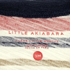 Enterito Little Akiabara Talle 3 meses algodón rayas marrón rojo azul celeste CAPTAIN - Baby Back Sale SAS