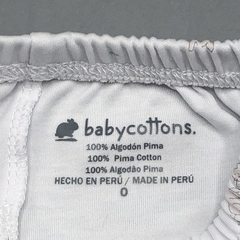 Legging Baby Cottons Talle 0 meses algodón blanco chanchitos rosa bordado rosa (33 cm largo) - Baby Back Sale SAS