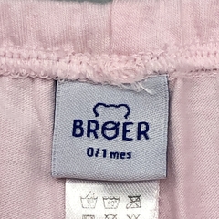 Leggign Broer Talle 0-1 meses algodón rosa liso - 1 - Baby Back Sale SAS