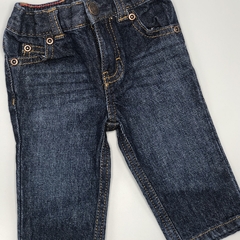 Jean Carters Talle 3 meses azul oscuro costuras marrón elastico cintura - comprar online