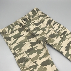 Pantalón Minimimo Talle L (9-12 meses) gabardina camuflado marrón claro verde (39 cm largo) - comprar online