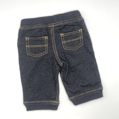 Jogging Carters Talle 3 meses algodón simil jeans azul oscuro costuras mostaza (27 cm largo) en internet