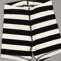 Short HyM Talle 4-6 meses algodón rayas blanco negro - comprar online