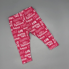 Legging Carters Talle 6 meses (33 cm largo) algodón rosa letras blancas en internet