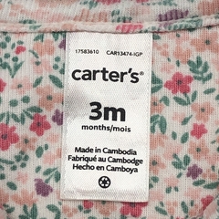 Saco Carters Talle 3 meses algodón rosa claro flores - Baby Back Sale SAS