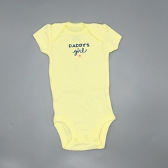 Body Carters Talle NB (0 meses) algodón amarillo lunares DADDY girl