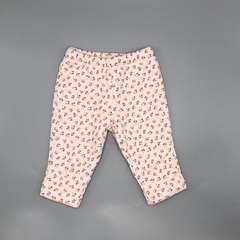 Jogging Carters Talle 6 meses algodón rosa mini florcitas amarillo bordeaux (35 cm largo)