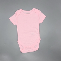 Body Primark Talle 0-3 meses algodón rosa claro liso