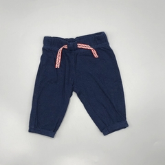 Legging Carters Talle NB (0 meses) algodón azul oscuro cordón rojo-blanco (25 cm largo)