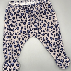 Ranita Crayón Talle M (6-9 meses) plush animal print marrón azul (32 cm largo) - comprar online