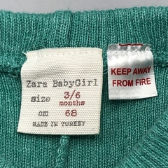 Segunda Selección - Legging Zara Talle 3-6 meses hilo verde tipo morley (35 cm largo) - Baby Back Sale SAS