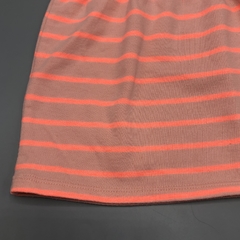 Segunda Selección - Vestido Cherokee Talle 6-9 meses algodón rosa rayas fluor bolsilo - comprar online