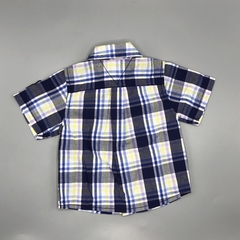 Camisa Tommy Hilfiger Talle 3-6 meses cuadrillé azul rayas vede parches en internet