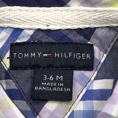 Camisa Tommy Hilfiger Talle 3-6 meses cuadrillé azul rayas vede parches - Baby Back Sale SAS