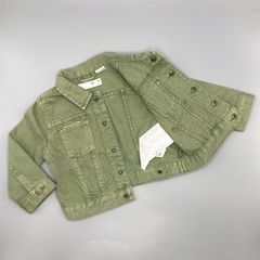 Campera Zara Talle 9-12 meses verde jean en internet