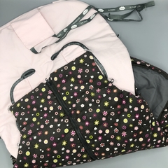 Segunda Selección - Saco bolsa de dormir Uzturre abrigo algodón y pana marrón flores - ideal para traslado en internet