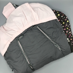 Imagen de Segunda Selección - Saco bolsa de dormir Uzturre abrigo algodón y pana marrón flores - ideal para traslado